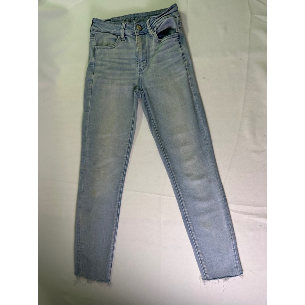American Eagle Hi-Rise Jegging Next Level Stretch Light‎ Wash Size 2 Regular